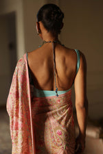Load image into Gallery viewer, Rose Pink Kashida Kari Saree

