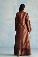 Load image into Gallery viewer, Coffee Tusser Silk Kurta
