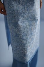 Load image into Gallery viewer, Blue Chikankari Kurta
