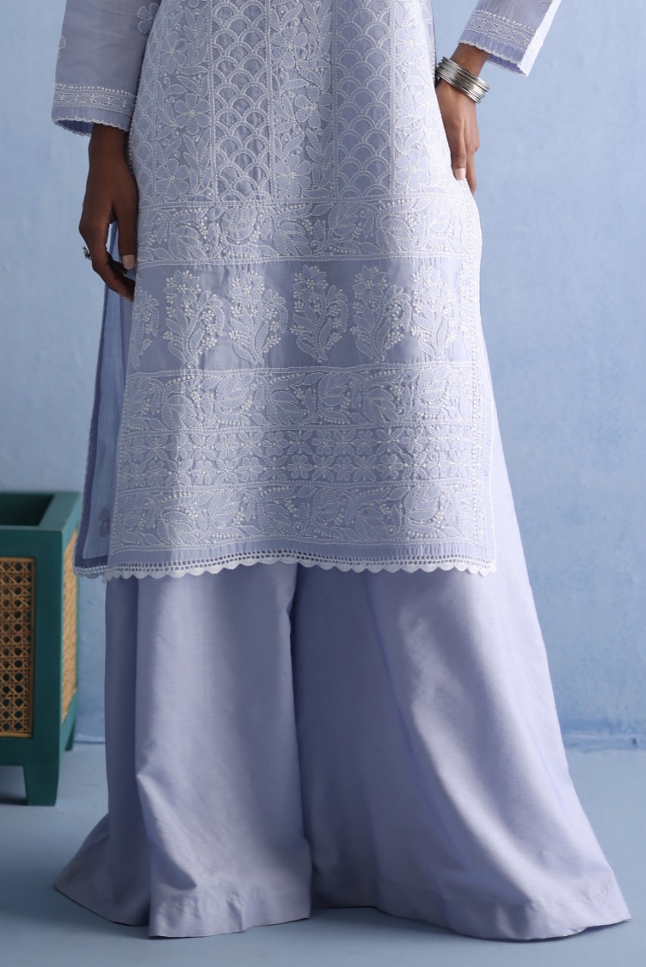 Raw Silk Trouser