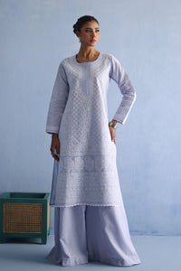 Lavender Chikankari Kurta