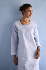 Load image into Gallery viewer, Lavender Chikankari Kurta
