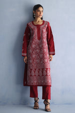 Load image into Gallery viewer, Red Chikankari Kurta
