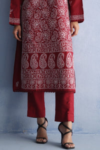 Raw Silk Trouser