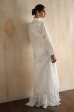 Load image into Gallery viewer, Karigars Essentials Aafrinish By Niazi White Chikankari Mukesh Kurta Ersa Batool Rizwan Haq Hand Embroidered 
