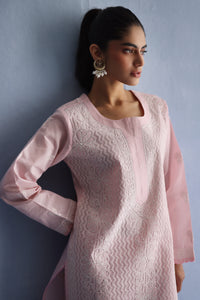 Pale Pink Chikankari Kurta