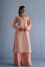Load image into Gallery viewer, Peach Chikankari Kurta
