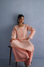 Load image into Gallery viewer, Peach Chikankari Kurta
