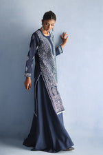 Load image into Gallery viewer, Navy Blue Chikankari Kurta
