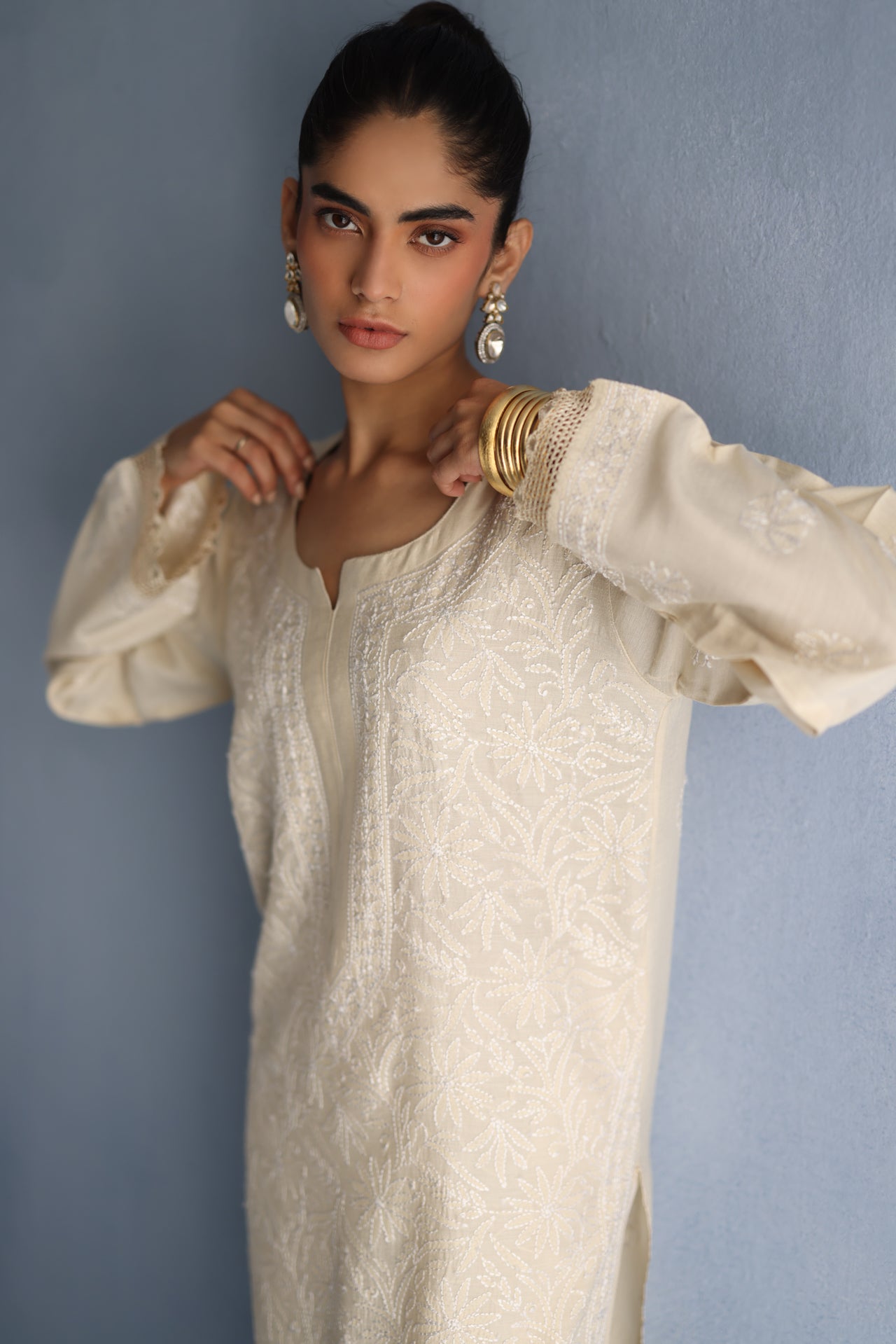 Natural Boski Silk Kurta
