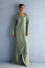 Load image into Gallery viewer, Green Tusser Silk Kurta
