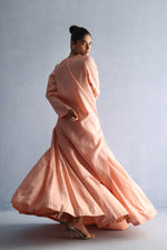 Load image into Gallery viewer, Salmon Tusser Silk Kurta
