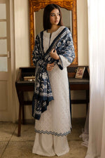 Load image into Gallery viewer, Indigo Floral Kantha Dupatta
