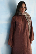 Load image into Gallery viewer, Coffee Tusser Silk Kurta
