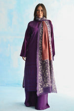 Load image into Gallery viewer, Imperial Purple Tusser Silk Kurta
