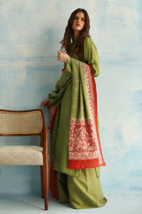 Citrus Green Tusser Silk Kurta