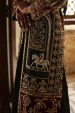 Load image into Gallery viewer, Royal Black &amp; Gold Zardozi Jacket
