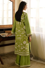Load image into Gallery viewer, Citrus Green Floral Kantha Shirt &amp; Palazzo
