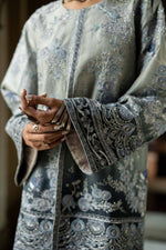 Load image into Gallery viewer, Navy Blue And Silver Jacket
