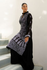 Load image into Gallery viewer, Black &amp; White Chikankari Kurta
