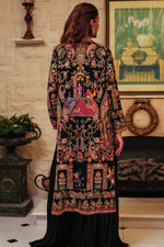 Load image into Gallery viewer, Black Mughal Darbar Jacket
