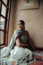 Load image into Gallery viewer, Mint Green Chikankari and Zardozi Dupatta
