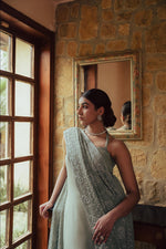 Load image into Gallery viewer, Mint Green Chikankari and Zardozi Dupatta
