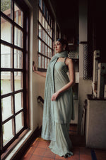 Load image into Gallery viewer, Mint Green Chikankari and Zardozi Dupatta
