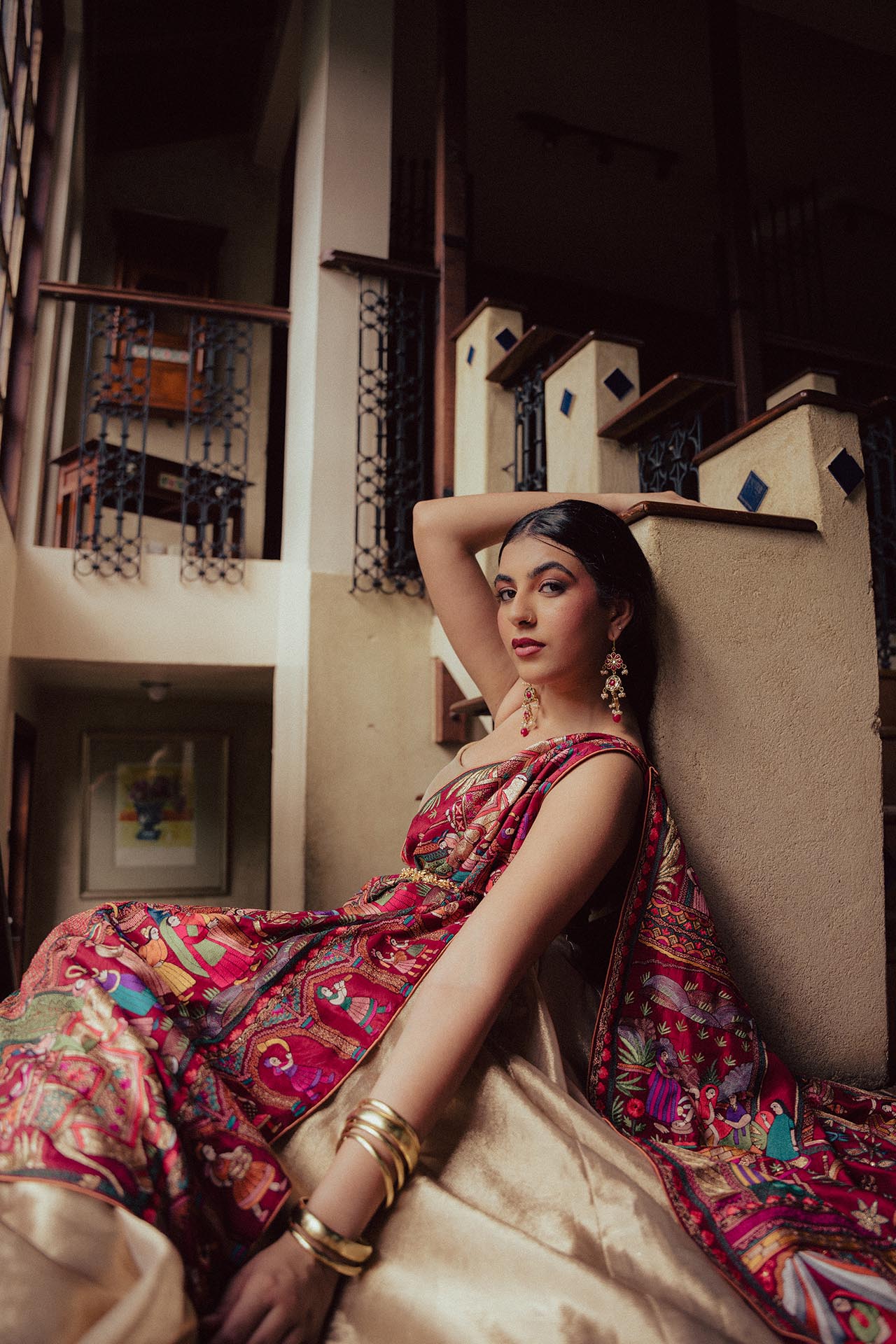 Mughlai Kashida Kari Dupatta