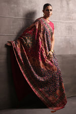 Load image into Gallery viewer, Aafrinish By Niazi Rabita Ali Rizwan Ul Haq Mughlai Kashidakari Shawl Reminiscent of the rich Mughal era our majestic heirloom shawl Pakistan Fashion
