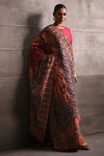 Load image into Gallery viewer, Aafrinish By Niazi Rabita Ali Rizwan Ul Haq Mughlai Kashidakari Shawl Reminiscent of the rich Mughal era our majestic heirloom shawl Pakistan Fashion

