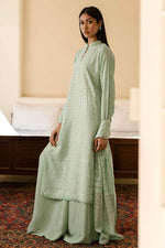 Load image into Gallery viewer, Aqua Green Boski Silk Kurta
