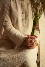 Load image into Gallery viewer, White Chikankari Kurta and Dupatta 
