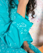 Load image into Gallery viewer, Teal Chikankari Kurta
