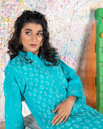 Load image into Gallery viewer, Teal Chikankari Kurta
