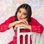 Load image into Gallery viewer, Pure Red Chikankari Kurta
