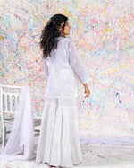 Load image into Gallery viewer, White Crinkle Cotton Sharara
