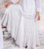 Load image into Gallery viewer, White Crinkle Cotton Sharara
