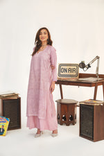Load image into Gallery viewer, Pale Mauve Tusser Silk Kurta
