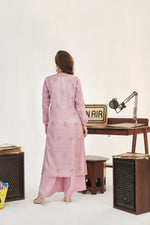 Load image into Gallery viewer, Pale Mauve Tusser Silk Kurta
