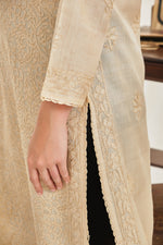 Load image into Gallery viewer, Wheat Tusser Silk Kurta

