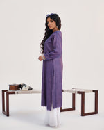 Load image into Gallery viewer, Grape Tusser Silk Kurta
