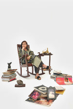 Load image into Gallery viewer, Moss Green Tusser Silk Kurta

