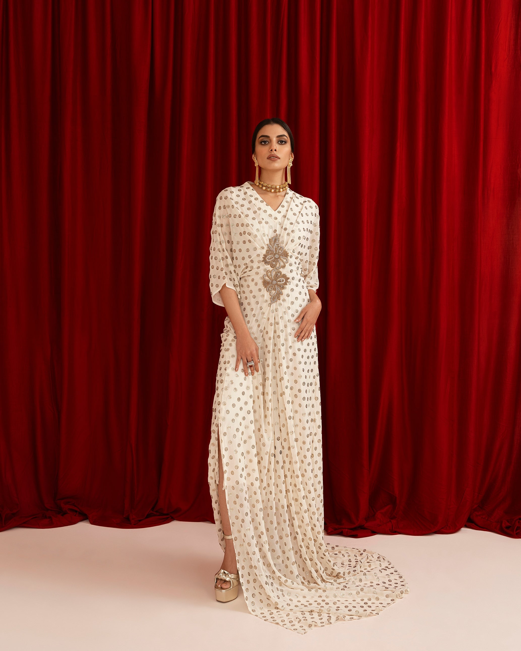 mukesh designer dresses Nureh Mukeshkari Embroidered Mukesh Chiffon Collection 2024