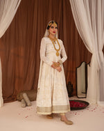 Load image into Gallery viewer, Mughlai Chikankari Peshwaz
