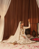 Load image into Gallery viewer, Mughlai Chikankari Peshwaz
