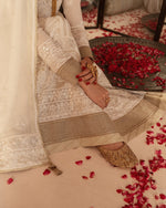 Load image into Gallery viewer, Mughlai Chikankari Peshwaz
