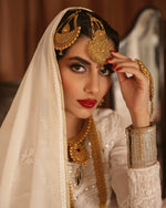Load image into Gallery viewer, Mughlai Chikankari Peshwaz
