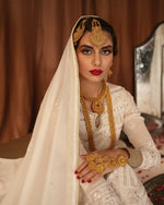 Load image into Gallery viewer, Mughlai Chikankari Peshwaz
