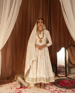 Load image into Gallery viewer, Mughlai Chikankari Peshwaz

